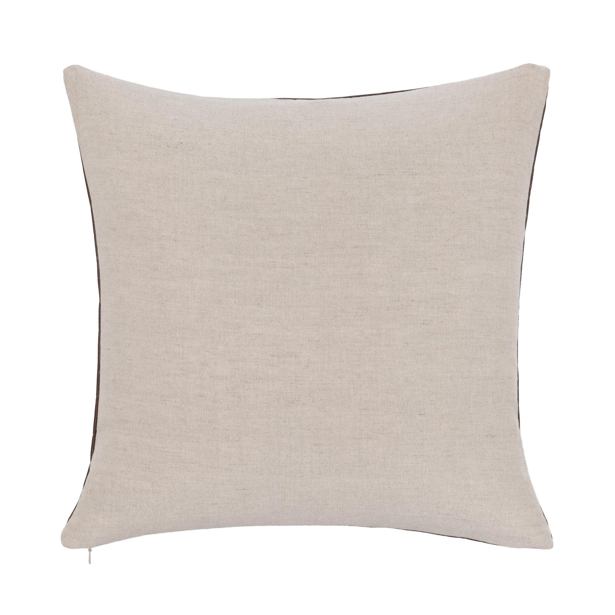 SESTON BROWN LEATHER PILLOW 20"