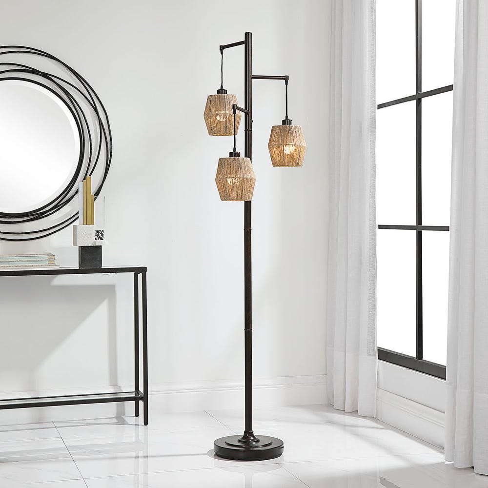3 DRUM FLOOR LAMP